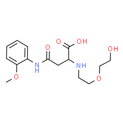 ChemSpider 2D Image | N~2~-[2-(2-Hydroxyethoxy)ethyl]-N-(2-methoxyphenyl)asparagine | C15H22N2O6