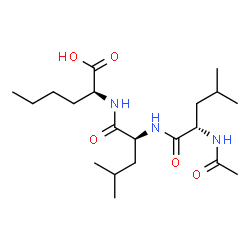 ChemSpider 2D Image | N-Acetyl-L-leucyl-L-leucyl-L-norleucine | C20H37N3O5