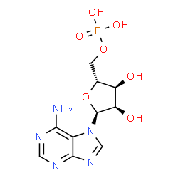 ChemSpider 2D Image | 7-(5-O-Phosphono-alpha-D-ribofuranosyl)-7H-purin-6-amine | C10H14N5O7P