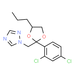 ChemSpider 2D Image | propiconazole | C15H17Cl2N3O2