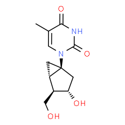 ChemSpider 2D Image | (SOUTH)-METHANOCARBA-THYMIDINE | C12H16N2O4