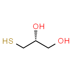 ChemSpider 2D Image | (2R)-3-Sulfanyl-1,2-propanediol | C3H8O2S