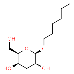 ChemSpider 2D Image | Hexyl 3-deoxy-beta-D-xylo-hexopyranoside | C12H24O5
