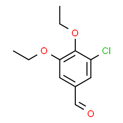 ChemSpider 2D Image | 3-Chloro-4,5-diethoxybenzaldehyde | C11H13ClO3