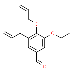 ChemSpider 2D Image | 3-Allyl-4-(allyloxy)-5-ethoxybenzaldehyde | C15H18O3