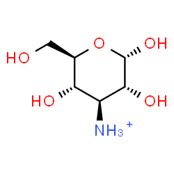 ChemSpider 2D Image | 3-Ammonio-3-deoxy-alpha-D-glucopyranose | C6H14NO5