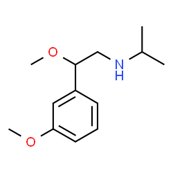 ChemSpider 2D Image | N-[2-Methoxy-2-(3-methoxyphenyl)ethyl]-2-propanamine | C13H21NO2