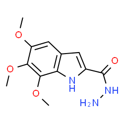 ChemSpider 2D Image | 5,6,7-Trimethoxy-1H-indole-2-carbohydrazide | C12H15N3O4