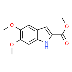ChemSpider 2D Image | Methyl 5,6-dimethoxy-1H-indole-2-carboxylate | C12H13NO4