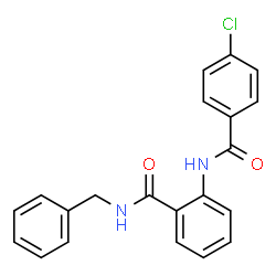 ChemSpider 2D Image | N-Benzyl-2-[(4-chlorobenzoyl)amino]benzamide | C21H17ClN2O2