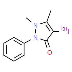 ChemSpider 2D Image | IODOANTIPYRINE I-131 | C11H11131IN2O