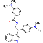 InChI=1/C27H30N4O/c1-30(2)21-14-12-19(13-15-21)24(25-18-28-26-11-6-5-10-23(25)26)17-29-27(32)20-8-7-9-22(16-20)31(3)4/h5-16,18,24,28H,17H2,1-4H3,(H,29,32)