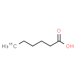 ChemSpider 2D Image | (6-~11~C)Hexanoic acid | C511CH12O2