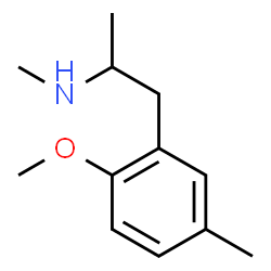 ChemSpider 2D Image | 1-(2-Methoxy-5-methylphenyl)-N-methyl-2-propanamine | C12H19NO