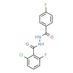 ChemSpider 2D Image | 2-Chloro-6-fluoro-N'-(4-fluorobenzoyl)benzohydrazide | C14H9ClF2N2O2