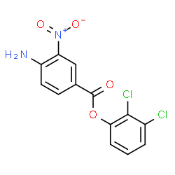 ChemSpider 2D Image | 2,3-Dichlorophenyl 4-amino-3-nitrobenzoate | C13H8Cl2N2O4