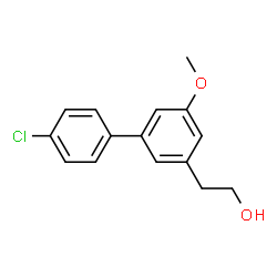 ChemSpider 2D Image | 2-(4'-Chloro-5-methoxy-3-biphenylyl)ethanol | C15H15ClO2