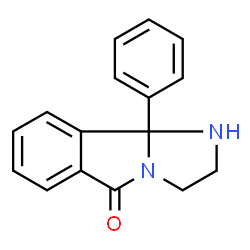 ChemSpider 2D Image | 9b-phenyl-1H,2H,3H,5H,9bH-imidazo[2,1-a]isoindol-5-one | C16H14N2O