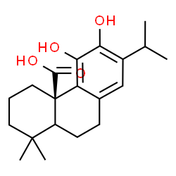 ChemSpider 2D Image | (5xi)-11,12-Dihydroxyabieta-8(14),9(11),12-trien-20-oic acid | C20H28O4