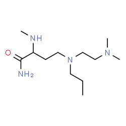 ChemSpider 2D Image | 4-{[2-(Dimethylamino)ethyl](propyl)amino}-2-(methylamino)butanamide | C12H28N4O