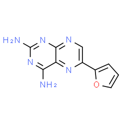 ChemSpider 2D Image | 2,4-Diamino-6-(2-furyl)pteridine | C10H8N6O