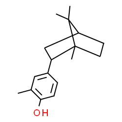ChemSpider 2D Image | 2-Methyl-4-(1,7,7-trimethylbicyclo[2.2.1]hept-2-yl)phenol | C17H24O