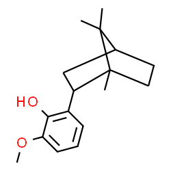 ChemSpider 2D Image | 2-Methoxy-6-(1,7,7-trimethylbicyclo[2.2.1]hept-2-yl)phenol | C17H24O2