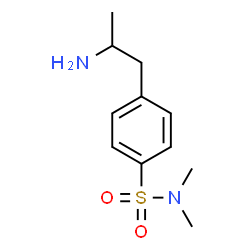 ChemSpider 2D Image | 4-(2-Aminopropyl)-N,N-dimethylbenzenesulfonamide | C11H18N2O2S