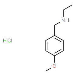 ChemSpider 2D Image | N-Ethyl-p-methoxybenzylamine, hydrochloride | C10H16ClNO