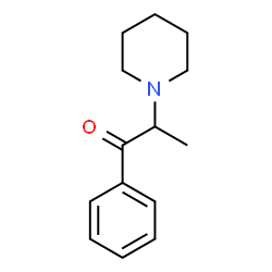 ChemSpider 2D Image | 1-Phenyl-2-(1-piperidinyl)-1-propanone | C14H19NO