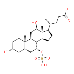 ChemSpider 2D Image | 7-Sulfocholic acid | C24H40O8S