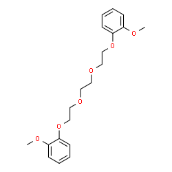 ChemSpider 2D Image | 1,1'-[1,2-Ethanediylbis(oxy-2,1-ethanediyloxy)]bis(2-methoxybenzene) | C20H26O6