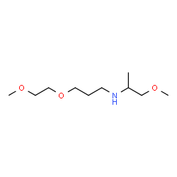 ChemSpider 2D Image | 3-(2-Methoxyethoxy)-N-(1-methoxy-2-propanyl)-1-propanamine | C10H23NO3