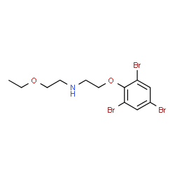 ChemSpider 2D Image | 2-Ethoxy-N-[2-(2,4,6-tribromophenoxy)ethyl]ethanamine | C12H16Br3NO2
