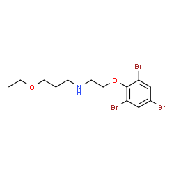 ChemSpider 2D Image | 3-Ethoxy-N-[2-(2,4,6-tribromophenoxy)ethyl]-1-propanamine | C13H18Br3NO2