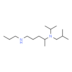 ChemSpider 2D Image | N~4~-Isobutyl-N~4~-isopropyl-N~1~-propyl-1,4-pentanediamine | C15H34N2