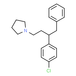 ChemSpider 2D Image | 1-[3-(4-Chlorophenyl)-4-phenylbutyl]pyrrolidine | C20H24ClN