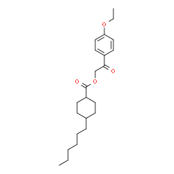 ChemSpider 2D Image | 2-(4-Ethoxyphenyl)-2-oxoethyl 4-hexylcyclohexanecarboxylate | C23H34O4