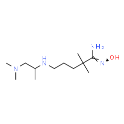 ChemSpider 2D Image | (1Z)-5-{[1-(Dimethylamino)-2-propanyl]amino}-N'-hydroxy-2,2-dimethylpentanimidamide | C12H28N4O