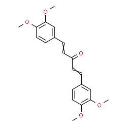 ChemSpider 2D Image | 1,5-Bis(3,4-dimethoxyphenyl)-1,4-pentadien-3-one | C21H22O5