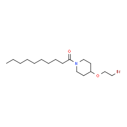 ChemSpider 2D Image | 1-[4-(2-Bromoethoxy)-1-piperidinyl]-1-decanone | C17H32BrNO2
