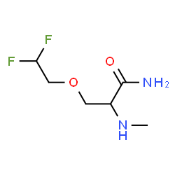 ChemSpider 2D Image | O-(2,2-Difluoroethyl)-N~2~-methylserinamide | C6H12F2N2O2