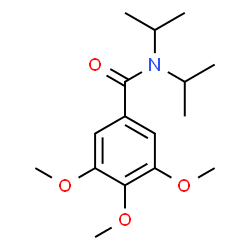 ChemSpider 2D Image | N,N-Diisopropyl-3,4,5-trimethoxybenzamide | C16H25NO4