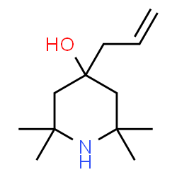 ChemSpider 2D Image | 4-Allyl-2,2,6,6-tetramethyl-4-piperidinol | C12H23NO