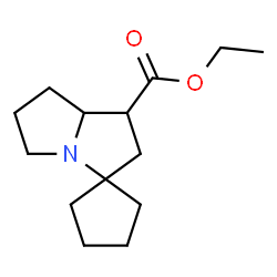 ChemSpider 2D Image | Ethyl hexahydrospiro[cyclopentane-1,3'-pyrrolizine]-1'-carboxylate | C14H23NO2