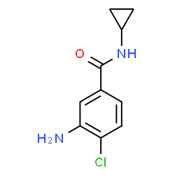 ChemSpider 2D Image | 3-Amino-4-chloro-N-cyclopropylbenzamide | C10H11ClN2O