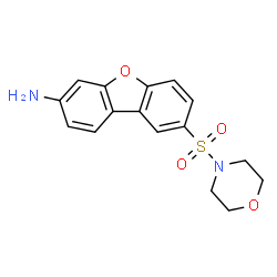 ChemSpider 2D Image | Dibenzofurane, 3-amino-8-(morpholine-4-sulfonyl)- | C16H16N2O4S
