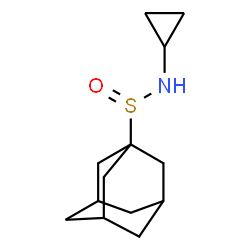 ChemSpider 2D Image | N-Cyclopropyl-1-adamantanesulfinamide | C13H21NOS