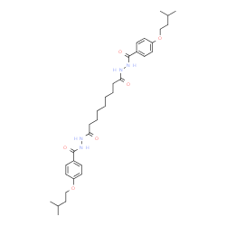 ChemSpider 2D Image | N'~1~,N'~9~-Bis[4-(3-methylbutoxy)benzoyl]nonanedihydrazide | C33H48N4O6
