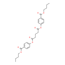 ChemSpider 2D Image | Bis[4-(butoxycarbonyl)phenyl] glutarate | C27H32O8